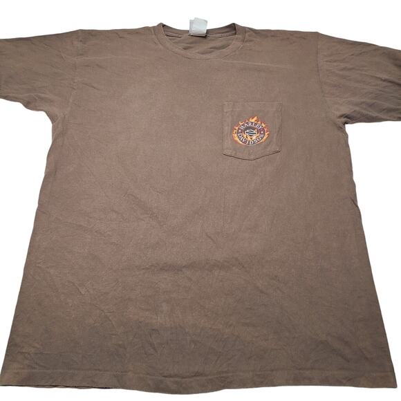 Mt. Pleasant Michigan Map Harley Davidson Biker T-shirt Men's XL Brown - Picture 4 of 9